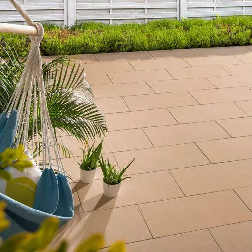 Terrassenplatte Vios feingestrahlt und Zubehör