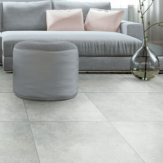 Feinsteinzeugfliese Beton 60 x 60 cm, Stärke: 9,5 mm, Grau, Matt