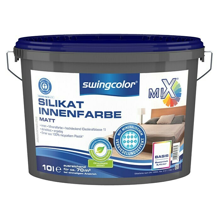 swingcolor Mix Wandfarbe Silikat-Innenfarbe