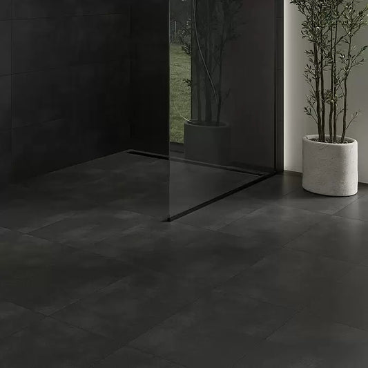 Feinsteinzeugfliese 30 x 60 cm, Anthrazit, Matt