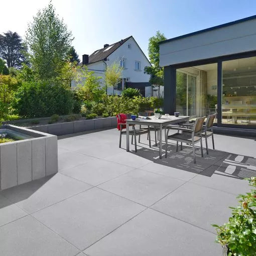 Terrassenplatte Vios feingestrahlt und Zubehör